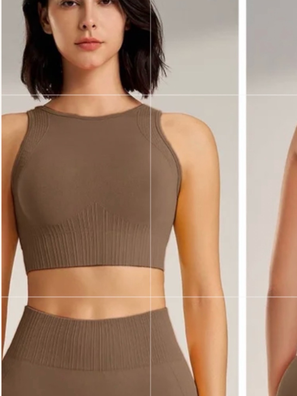 Naqiyayabei Set Cropped Tank Top and Leggings Size Small